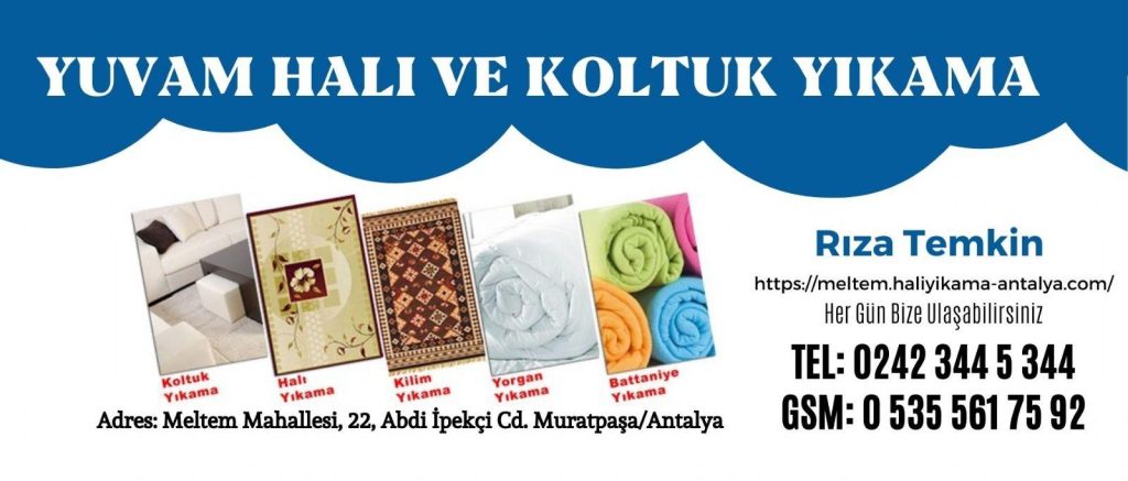 Muratpaşa Meltem Mahallesi Halı Yıkama – Profesyonel Halı ve Koltuk Temizliği